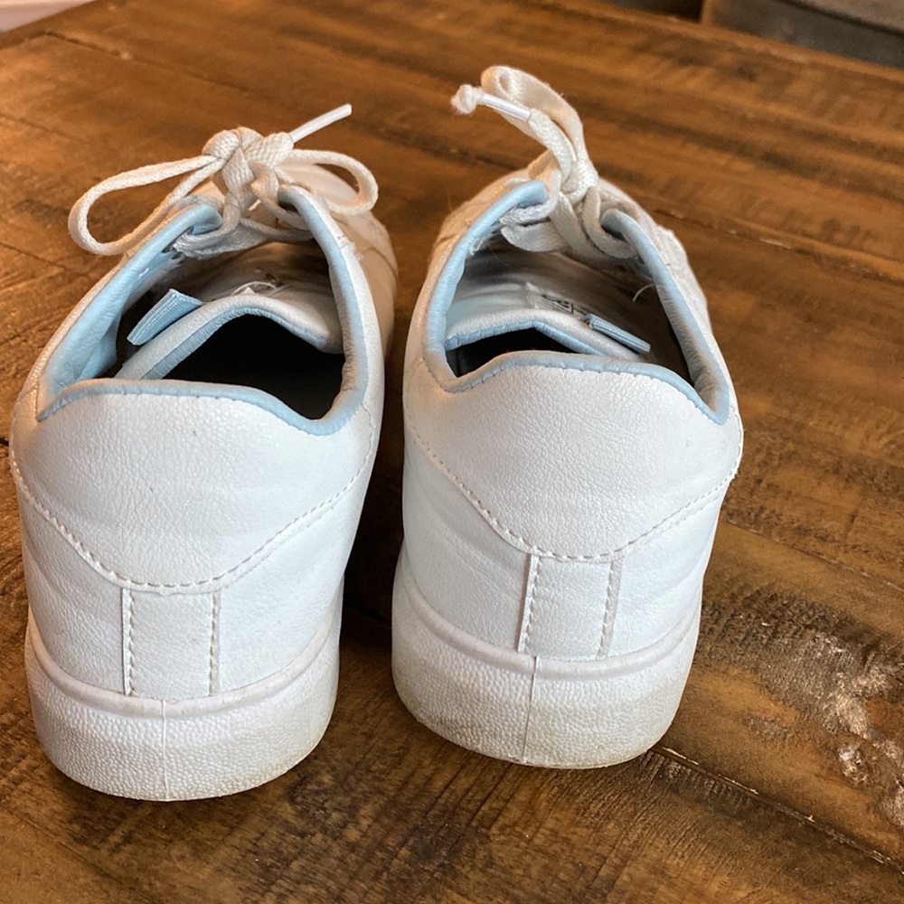 White Sneakers with Flowers - Picture 3 of 3